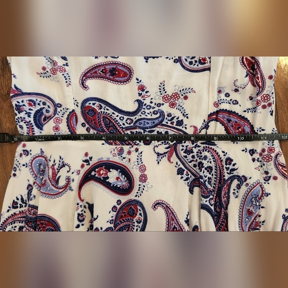 Cotton On XS Paisley Print Purple/Blue Mini Strappy Dress - Picture 10 of 12